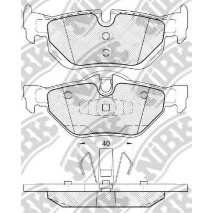 Колодки тормозные NIBK PN0511