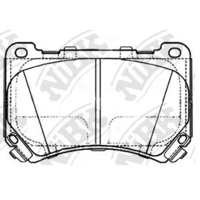 Колодки тормозные NIBK PN11002