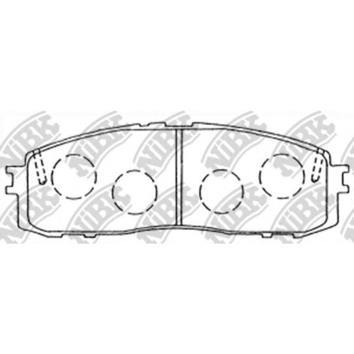 Колодки тормозные NIBK PN1142