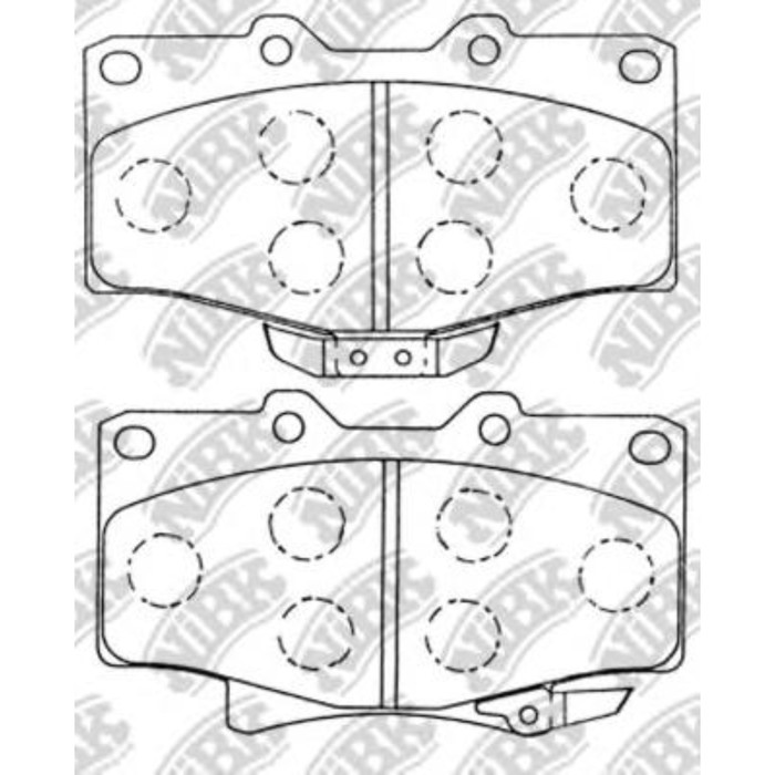 Колодки тормозные NIBK PN1351