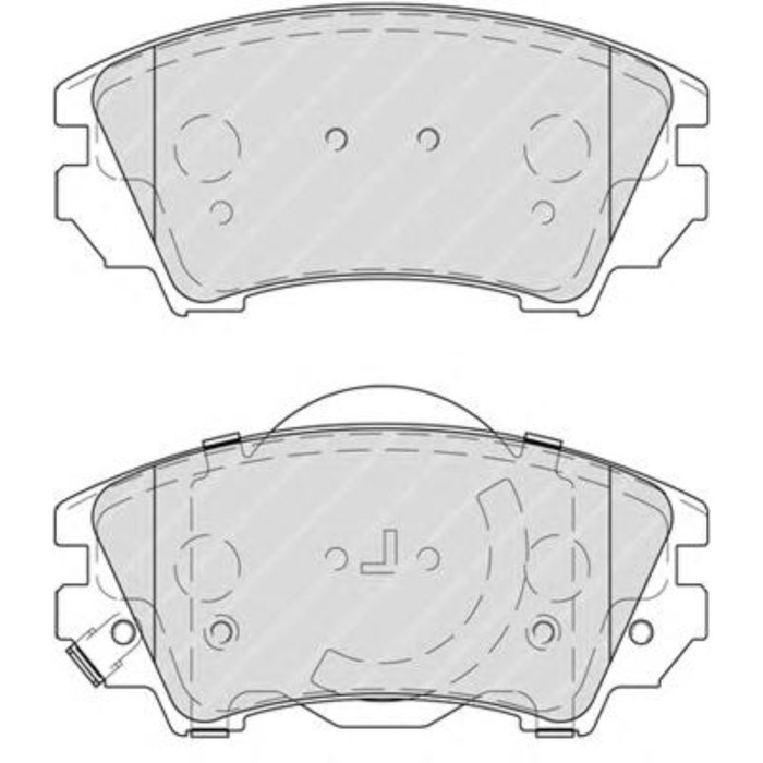 Колодки тормозные FERODO FDB4208