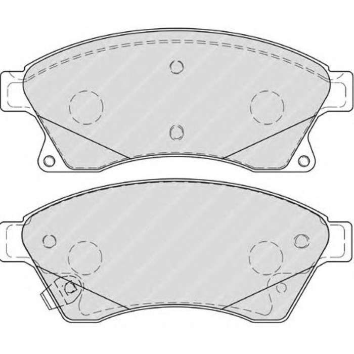 Колодки тормозные FERODO FDB4262