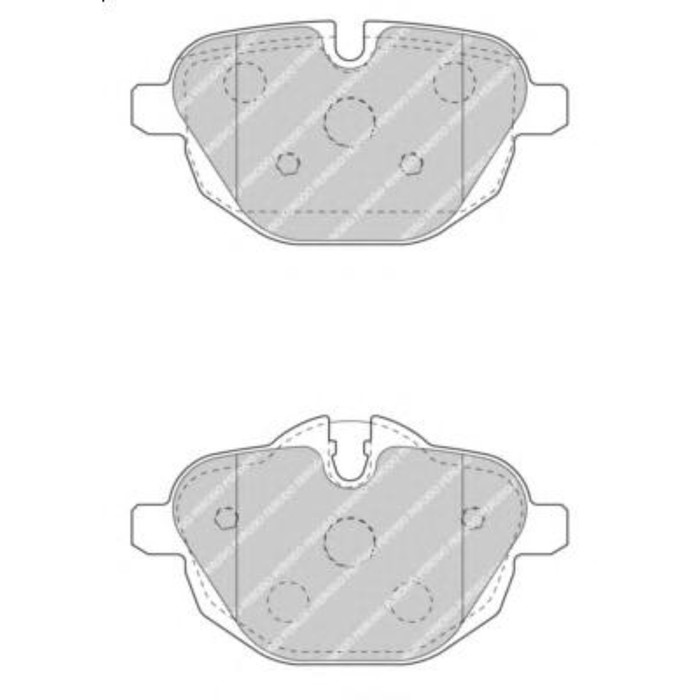 Колодки тормозные FERODO FDB4376