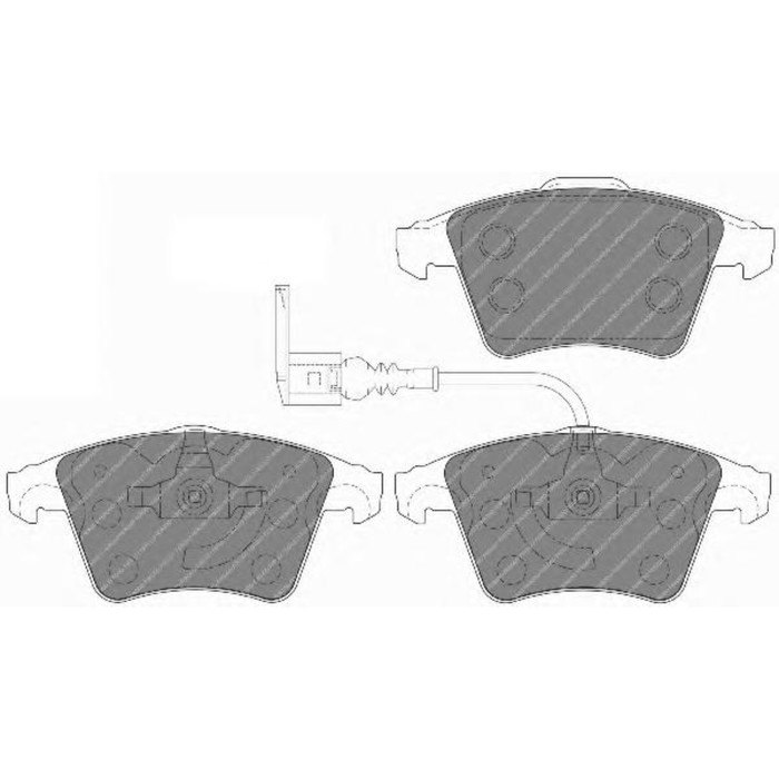 Колодки тормозные FERODO FVR1642