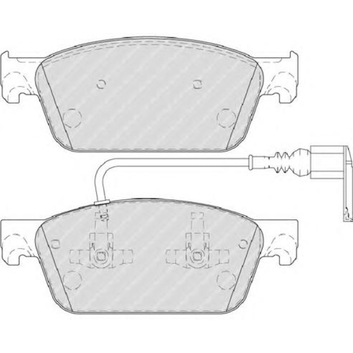 Колодки тормозные FERODO FVR4302