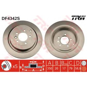 

Диск тормозной TRW DF4342S