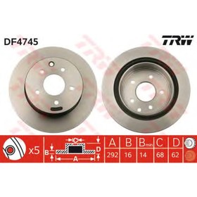 

Диск тормозной TRW DF4745