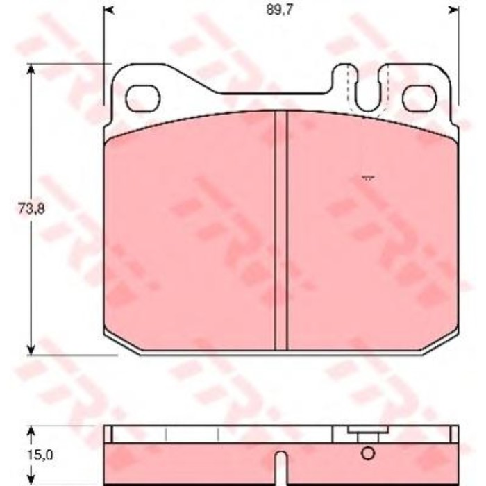 Колодки тормозные TRW GDB242
