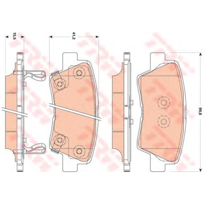 Колодки тормозные TRW GDB3494