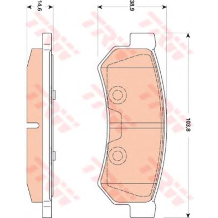Колодки тормозные TRW GDB4178