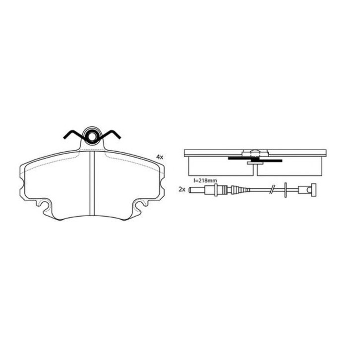 Колодки тормозные FIT FP3350E