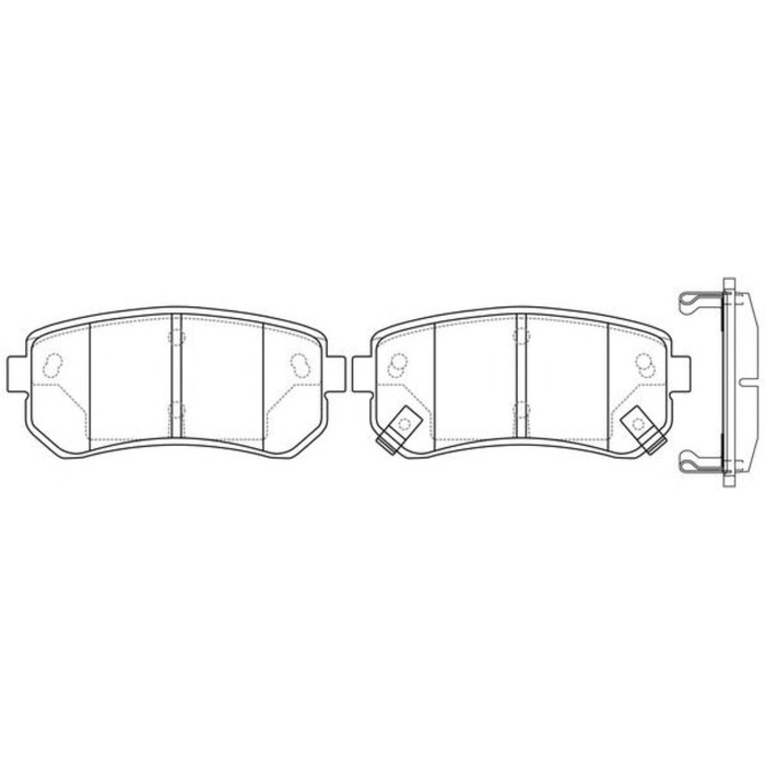 Колодки тормозные FIT FP1157