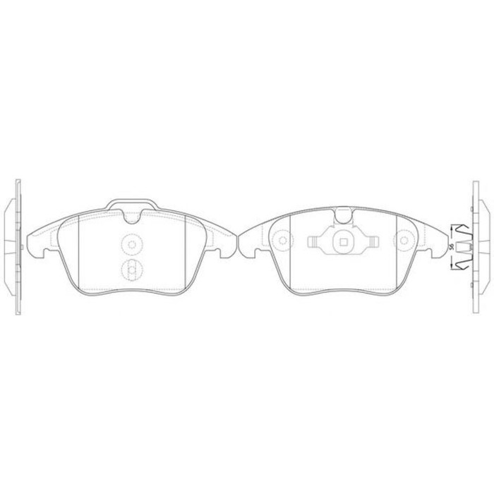 Колодки тормозные FIT FP1306