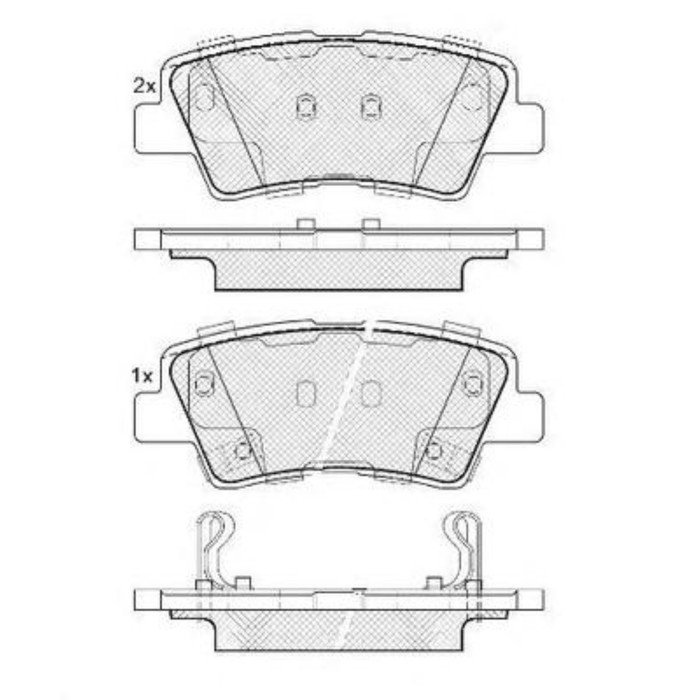 Колодки тормозные FIT FP1313