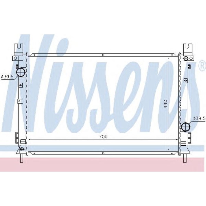 Радиатор системы охлаждения NISSENS 61028
