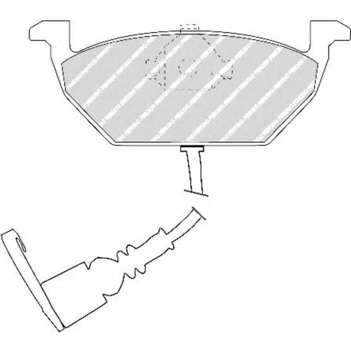 Колодки тормозные FERODO FDB1398