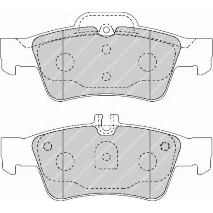 Колодки тормозные FERODO FDB1526