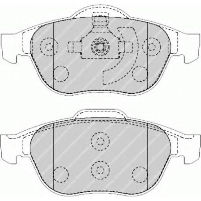 Колодки тормозные FERODO FDB1541