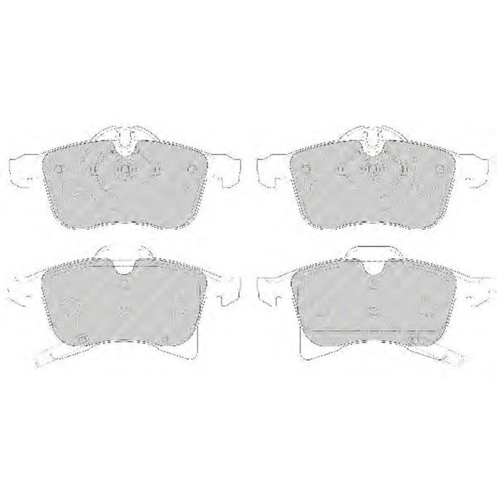Колодки тормозные FERODO FDB1640