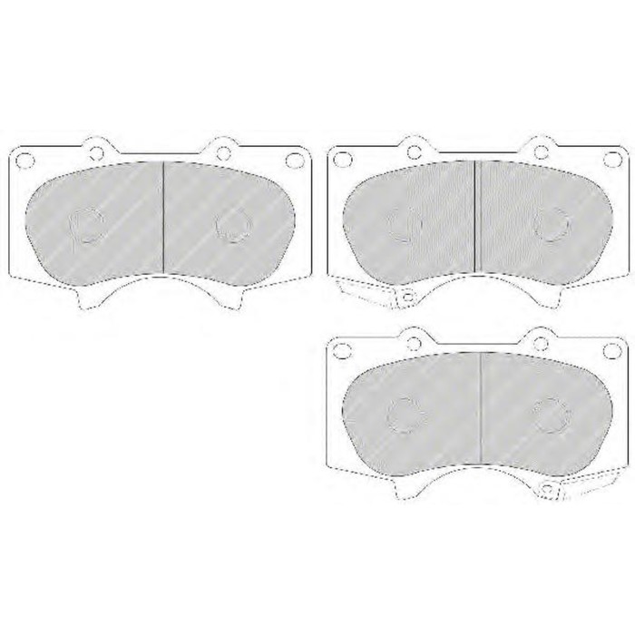 Колодки тормозные FERODO FDB1698