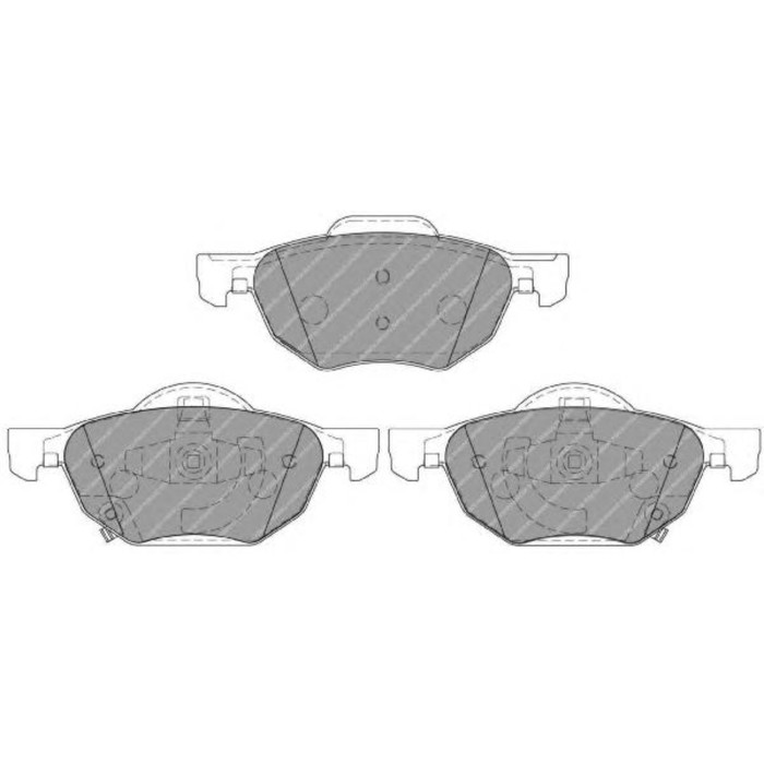 Колодки тормозные FERODO FDB1704