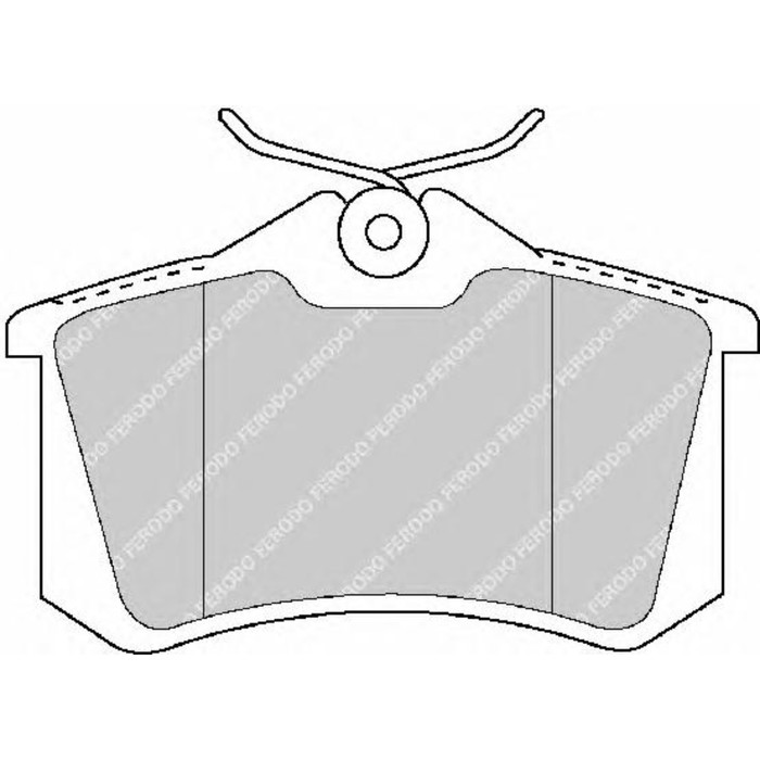Колодки тормозные FERODO FDB1788
