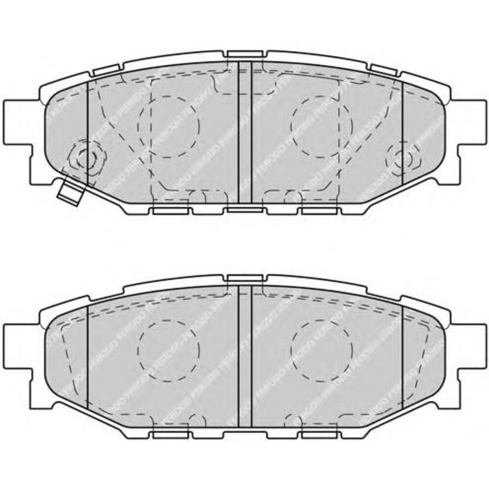 Колодки тормозные FERODO FDB1947
