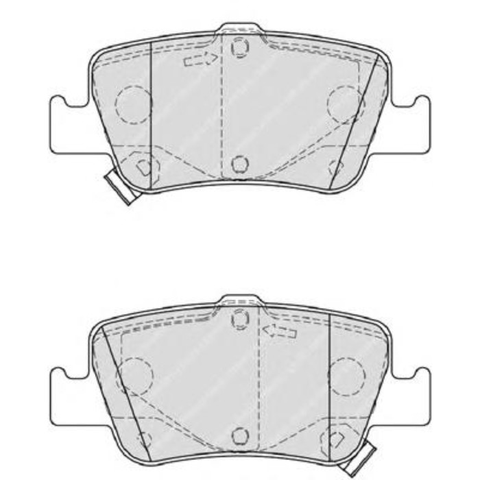 Колодки тормозные FERODO FDB4048
