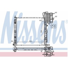 

Радиатор системы охлаждения NISSENS 62561A