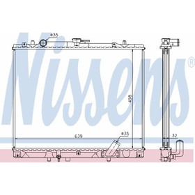 

Радиатор системы охлаждения NISSENS 62895A