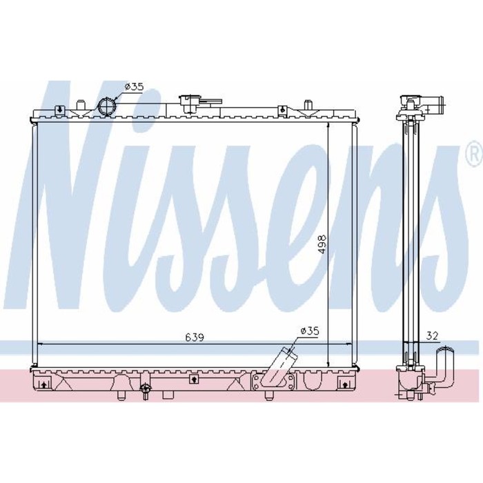 Радиатор системы охлаждения NISSENS 62895A