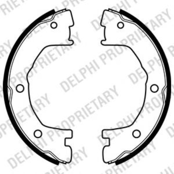 Колодки тормозные DELPHI LS1919