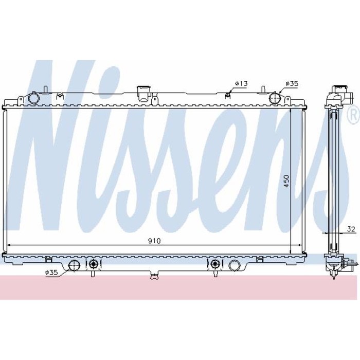 Радиатор системы охлаждения NISSENS 62953A