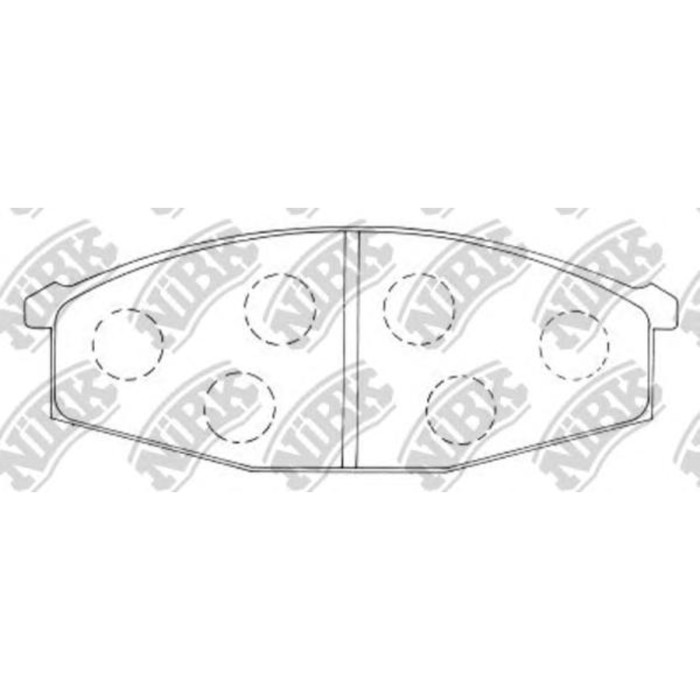 Колодки тормозные NIBK PN2132