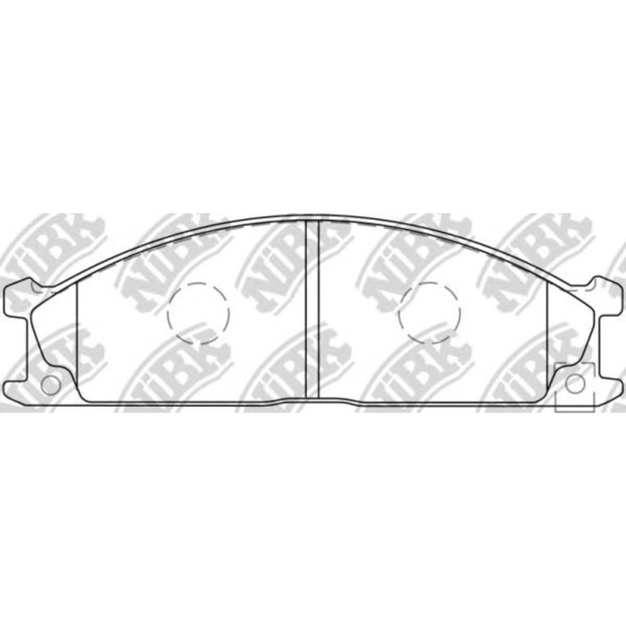 Колодки тормозные NIBK PN2344