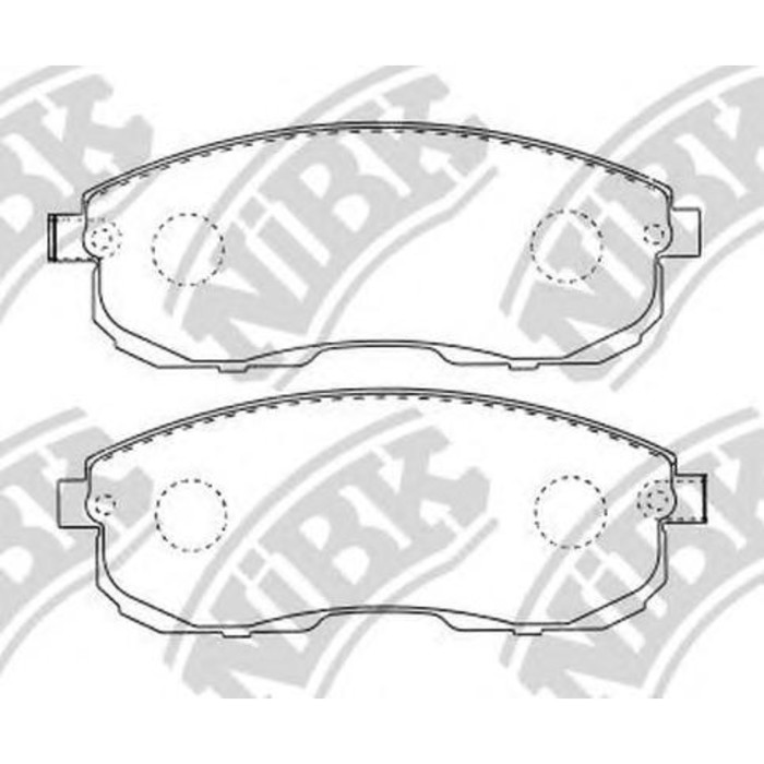 Колодки тормозные NIBK PN2474