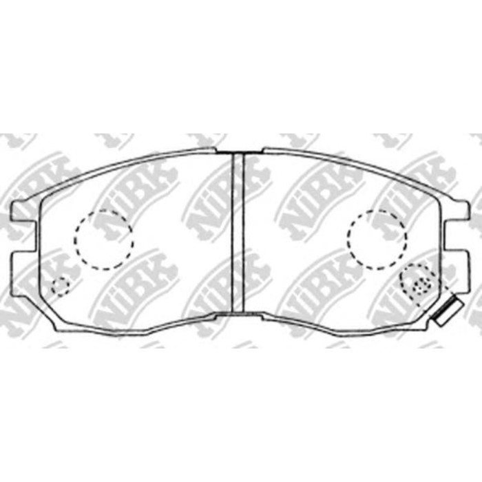 Колодки тормозные NIBK PN3271
