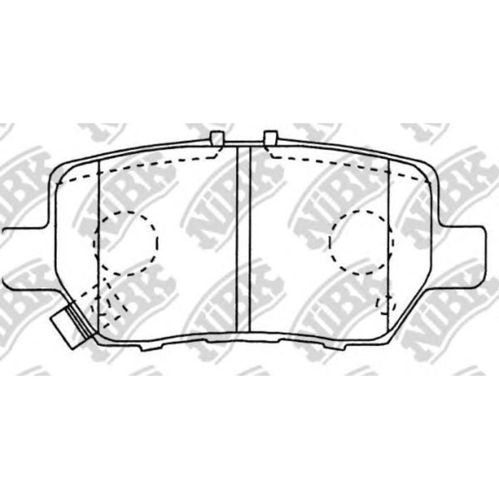 Колодки тормозные NIBK PN8512