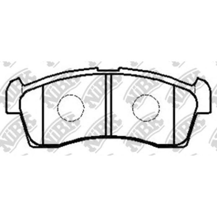 Колодки тормозные NIBK PN9523