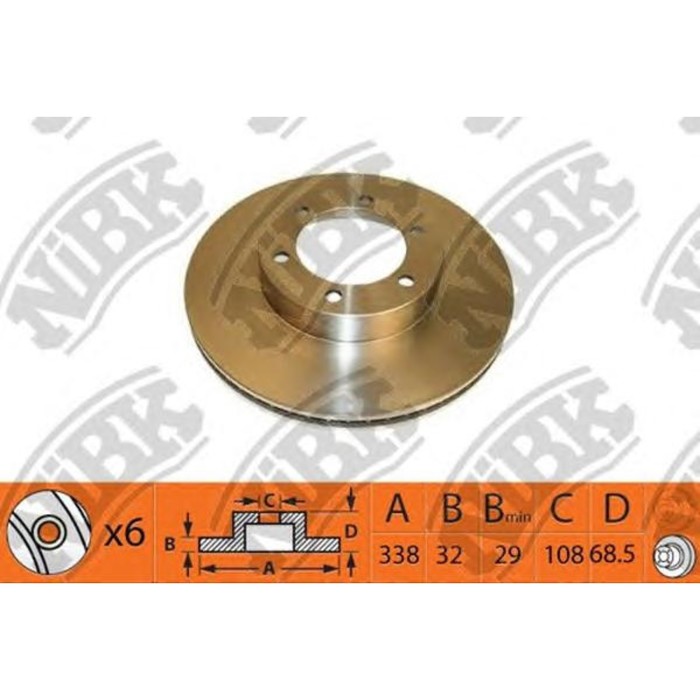 Диск тормозной NIBK RN1435