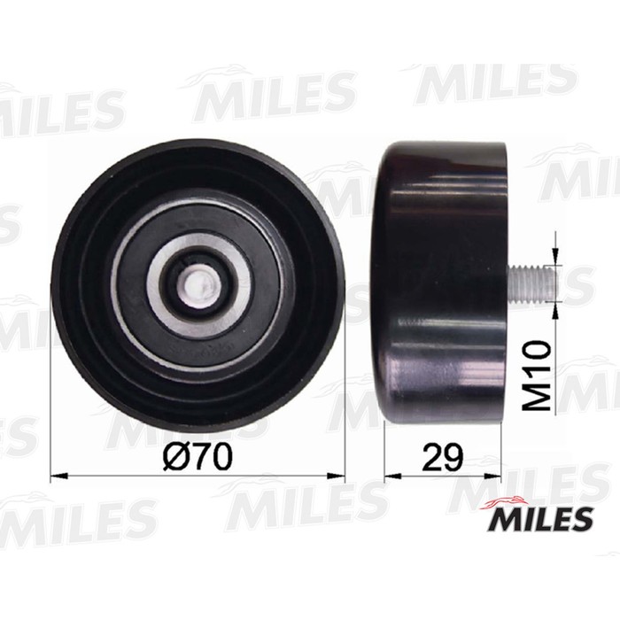 Ролик ремня приводного MILES AG03108