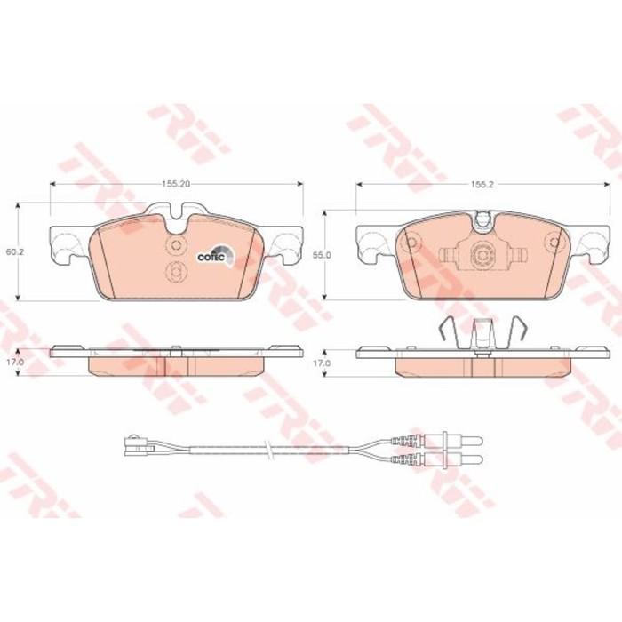 Колодки тормозные дисковые TRW GDB1929