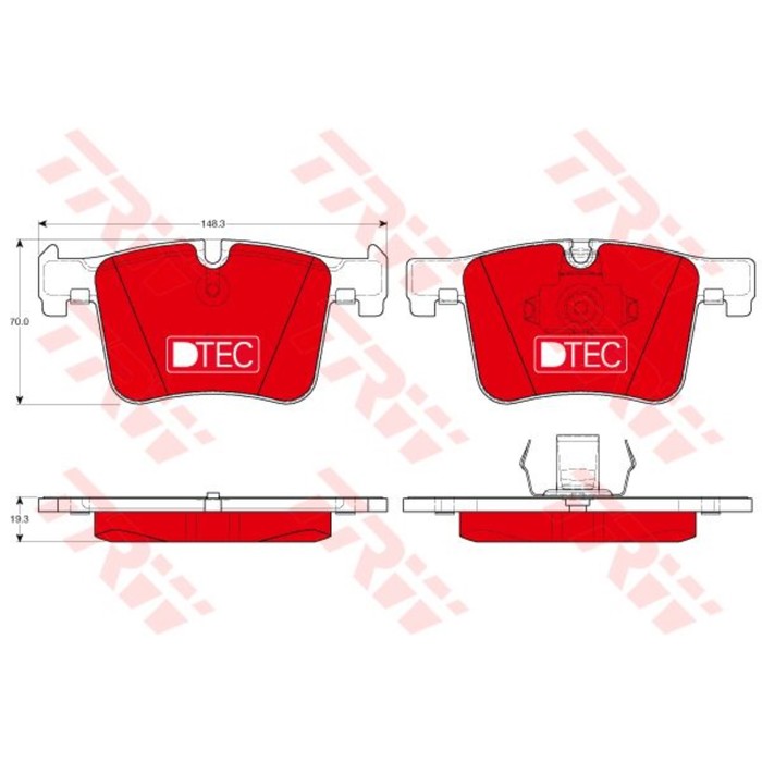 Колодки тормозные дисковые TRW GDB1942DTE