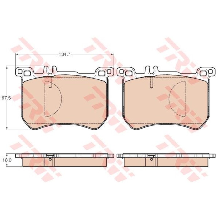Колодки тормозные дисковые TRW GDB2013