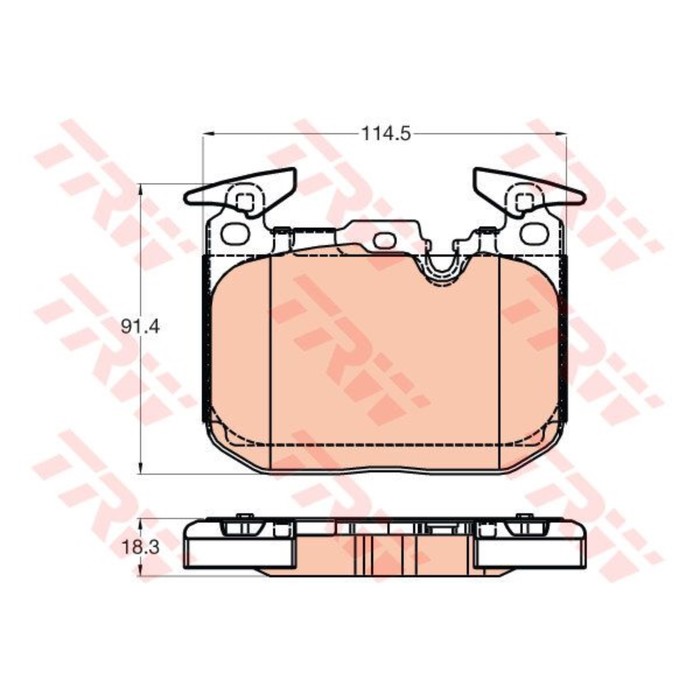 Колодки тормозные дисковые TRW GDB2031
