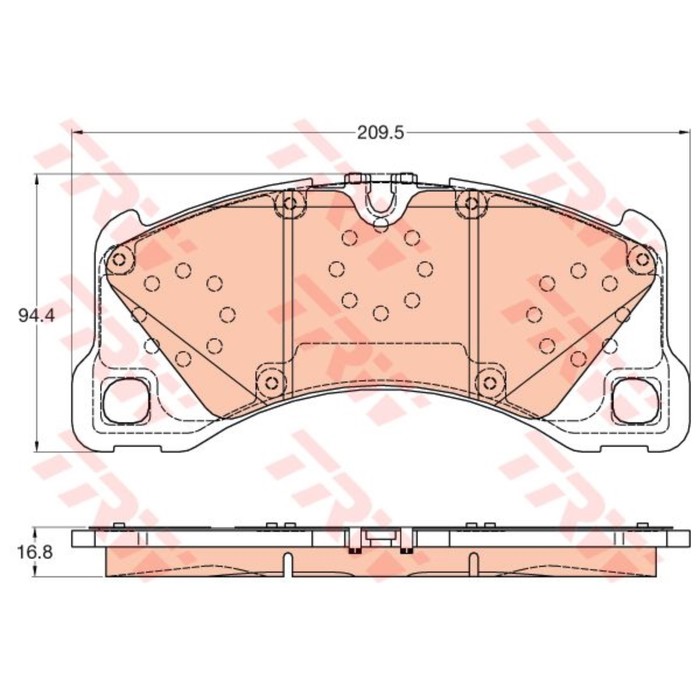 Колодки тормозные дисковые TRW GDB2052