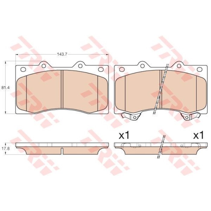 Колодки тормозные дисковые TRW GDB3560