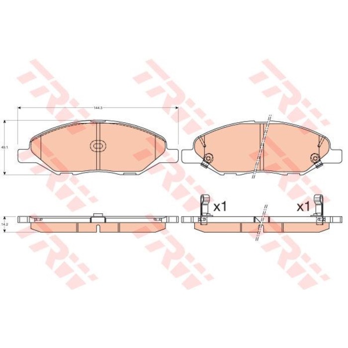 Колодки тормозные дисковые TRW GDB3577