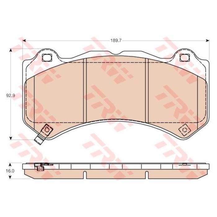 Колодки тормозные дисковые TRW GDB4450