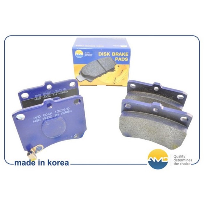 Колодки тормозные дисковые AMD AMDBF516
